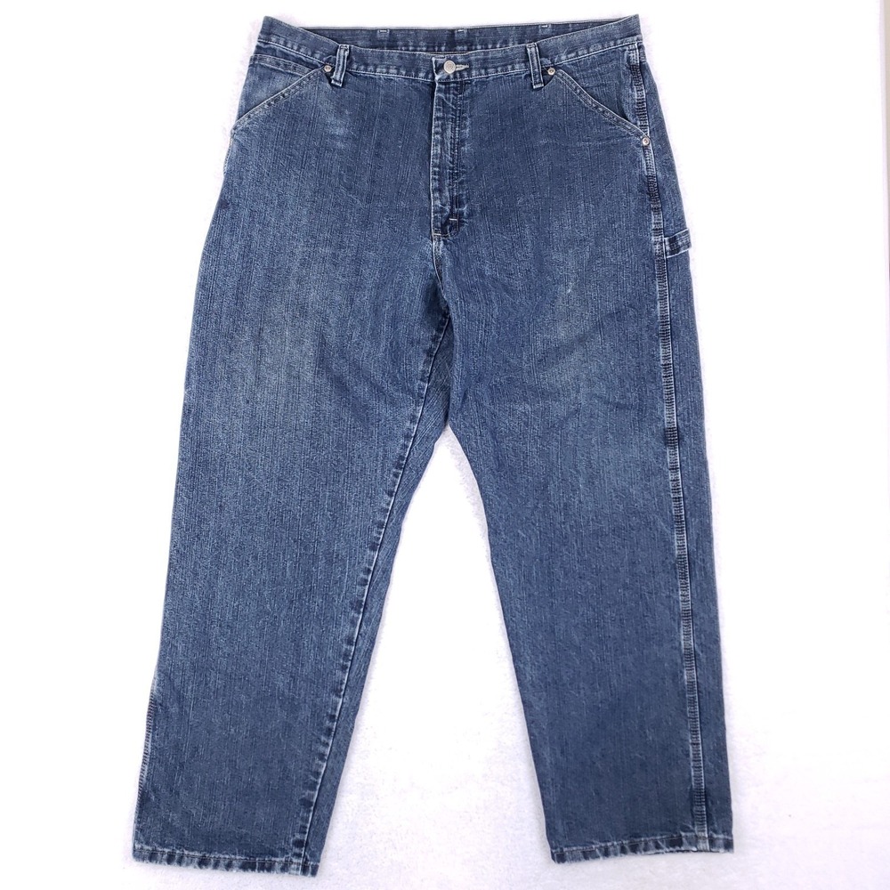 Wrangler Relaxed Fit Carpenter Jeans 40x30 Blue